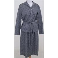 vintage 70s debenhams size 14 grey check skirt and top