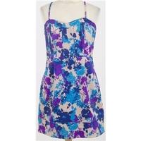 Vila, Size L blue and purple mini dress
