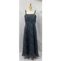 Vintage 1970\'s Size 12/14 Blue Long Embellished Dress Vintage 70\'s - Size: 12 - Blue - Long dress