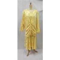 Vintage 1980\'s Berkertex Occasions Size 16 Yellow Dress