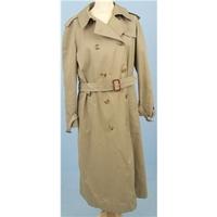 vintage 80s aquascutum size l beige trench coat