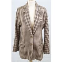Vintage 80\'s Principles Limited, size 14 brown checked jacket