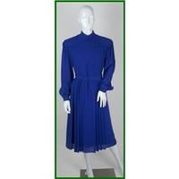VINTAGE Schon - Size 14 - Blue - Knee length shift dress