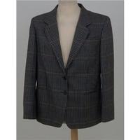 vintage 80s daks size 16 grey mix checked jacket