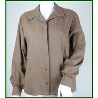 Viyella - Size: 12 - Brown - Shirt