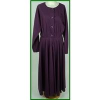 vintage handmade large purple calf length dress