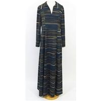 Vintage 1970s After Eight by Lerose - Teal and Gold - Maxi Dress