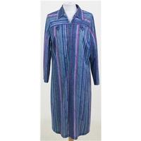 Vintage XL, green & purple mix striped dress