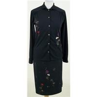 Vintage 80\'s Rene, size 10 black blouse & skirt