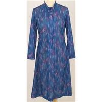vintage 80s richard stump size 12 bluegreen long sleeved dress