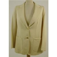 Vintage 1980\'s Burberry Size 12 Cream Woollen Jacket