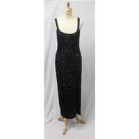 Vintage 1990\'sTimeless Size 10 Black Sequin Silk Dress Timeless - Size: 10 - Black - Vintage