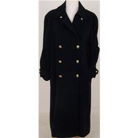 vintage 80s windsmoor size 16 black double breasted coat