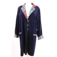 Vintage 1970s - approx 14 - blue mix - reversible corded coat