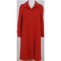 Vintage 60s Snugkoat Size 14 bright red winter coat
