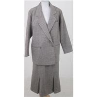 Vintage 80s Wallis Exclusive Size 12 beige skirt suit
