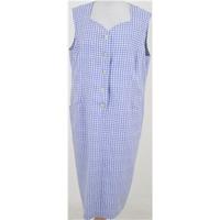 Vintage 80\'s Schneberger, size 20 purple & white checked dress