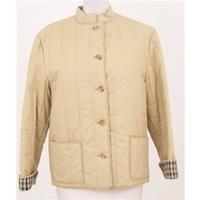 vintage 1980s aquascutum size 10 beige quilted jacket