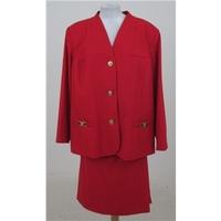 Vintage 80\'s Citilites, size 26 red skirt suit