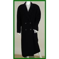 VINTAGE Jobis - Size Large - Navy Blue - Lambswool Double Breasted Coat