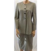 Viyella Size 10 Black and White Houndstooth Skirt Suit