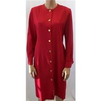 Viyella Medium Pillar Box Red Overcoat