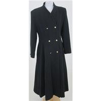 vintage 80s planet size s black long coat