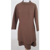 Vintage 60/70s Ann Michael Size 16 brown dress