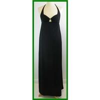 Vintage Slix - Size: 12 - Black - Halter-neck dress