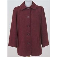 Vintage, size 14 russet wool mix coat