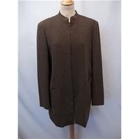 viyella size 14 brown smart jacket coat