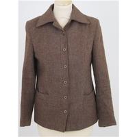 vintage 80s size 12 brown short coat