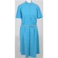 Vintage 80s Eastex Size 14 turquoise dress