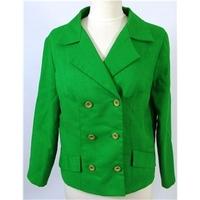 Vintage 60s Style Emerald Green Skirt Suit Size 12/14