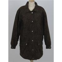 Vintage 80s LC, size 14/16 brown paisley coat