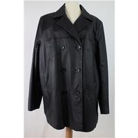 vintage freemans size 16 black leather jacket