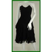 Vintage- Creations London - Size: 10 - Black - Knee length dress