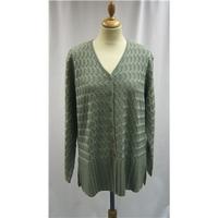 viyella size xl light green cardigan