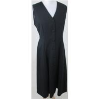 Vintage 80s Dorothy Perkins Size 12 black button through dress