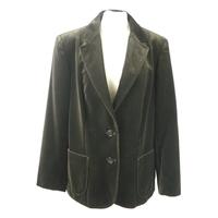 vintage unbranded 36 inch chest forest green velvet jacket