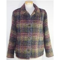 Vintage Patsy Seddon for Phase Eight size small light brown multi checked jacket