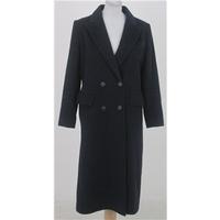 Vintage Mark Russell, size 12 Dark Blue Wool Mix Long Coat