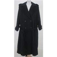 vintage 80s wetherall size12 blue cashmere and wool coat