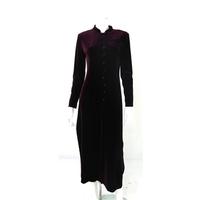 vintage eva tralala paris size 12 wine red velvet dress jakcet
