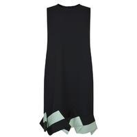 VICTORIA BY VICTORIA BECKHAM Draped Hem Silk Dress