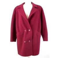 Vintage Edinburgh - 46 inch Chest - Cranberry - Pure New Wool Coat