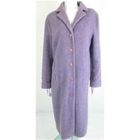 Vintage Size 16 Lilac Wool Long Coat