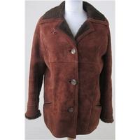 Vintage Antartex, size 12 brown sheepskin coat