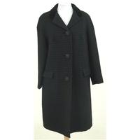 Vintage 80s, size M black corded wool coat