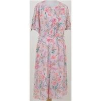 Vintage Image, size 12 pink floral summer dress